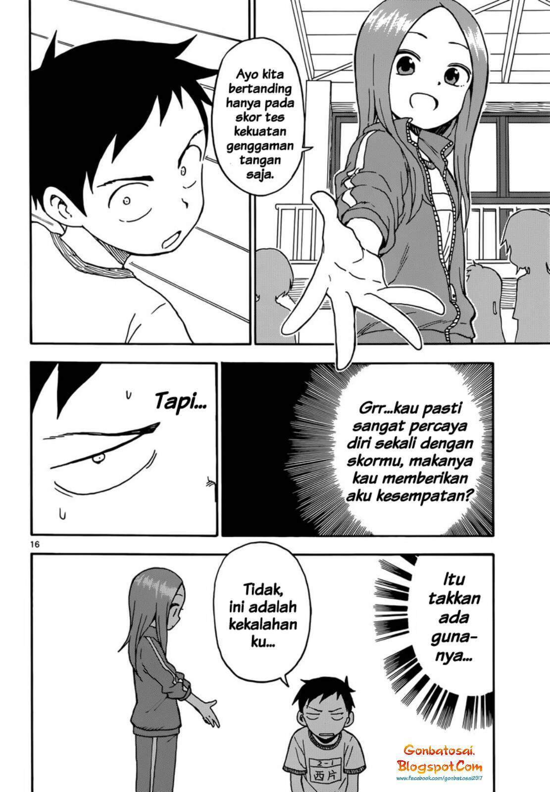 Karakai Jouzu no Takagi-san Chapter 52 Bahasa Indonesia