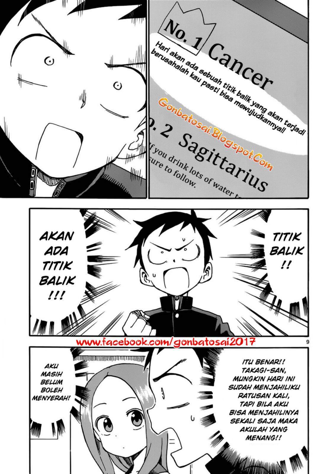 Karakai Jouzu no Takagi-san Chapter 36 Bahasa Indonesia