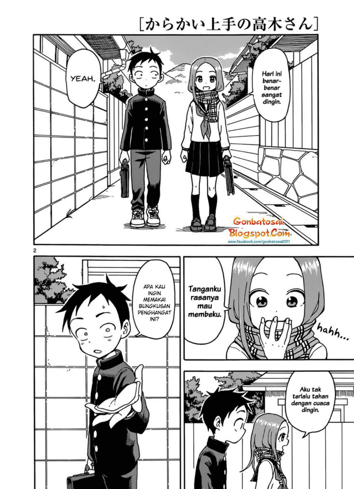 Karakai Jouzu no Takagi-san Chapter 46 Bahasa Indonesia