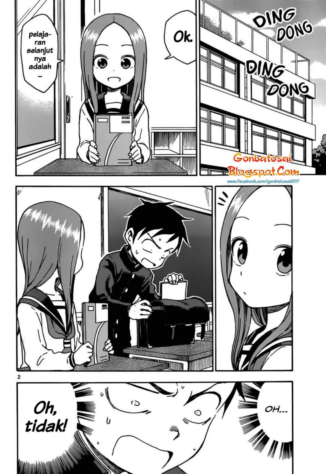 Karakai Jouzu no Takagi-san Chapter 61 Bahasa Indonesia