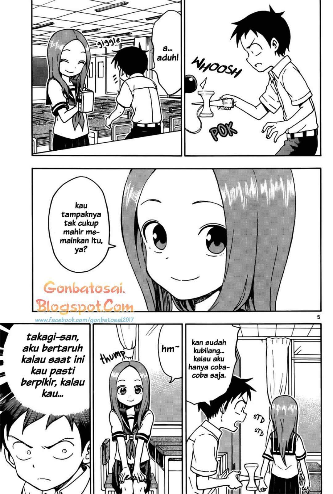 Karakai Jouzu no Takagi-san Chapter 65 Bahasa Indonesia