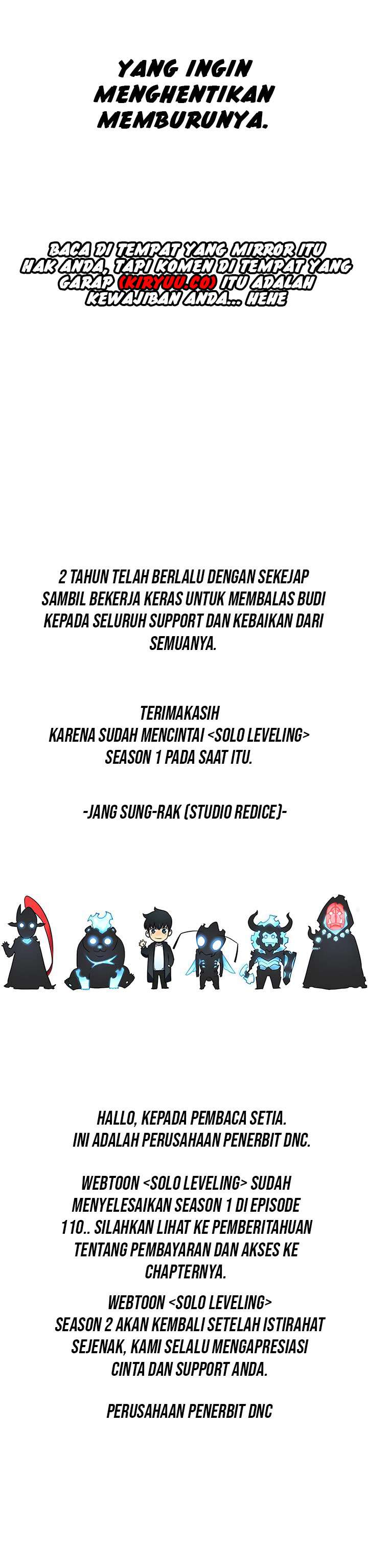 Solo Leveling Chapter 110 Bahasa Indonesia