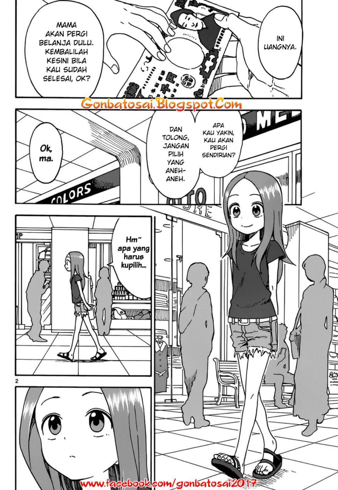 Karakai Jouzu no Takagi-san Chapter 38 Bahasa Indonesia