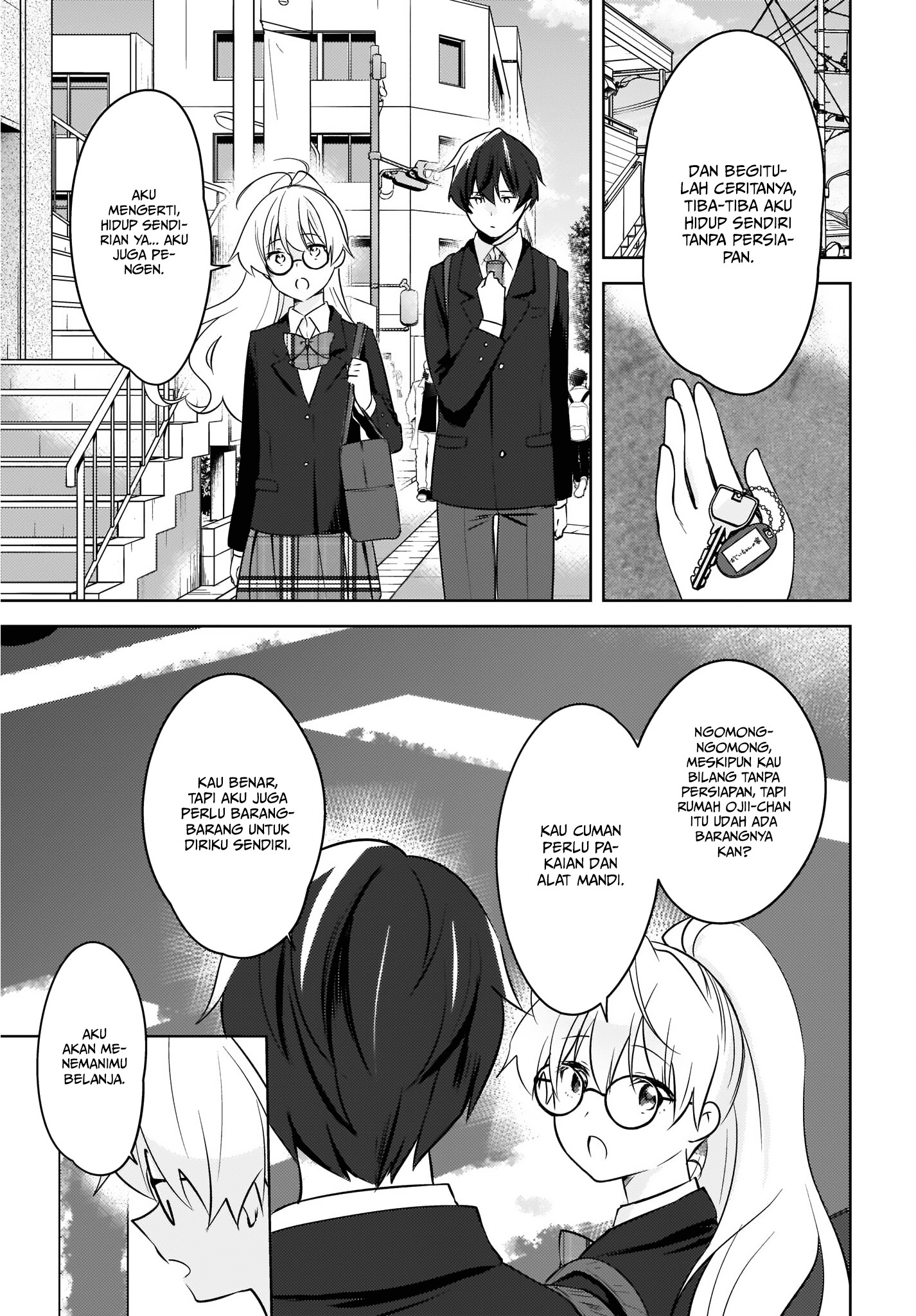 Nyanta to Pomeko ~Imasara Shinjiteiru to Iwarete mo Mouteokureda~ Chapter 09 Bahasa Indonesia