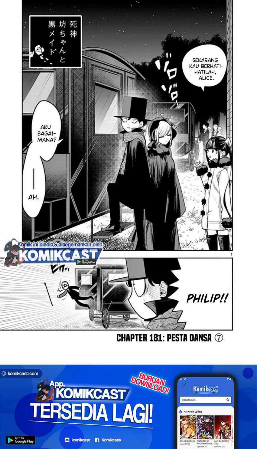 The Duke of Death and his Black Maid Chapter 181 Bahasa Indonesia