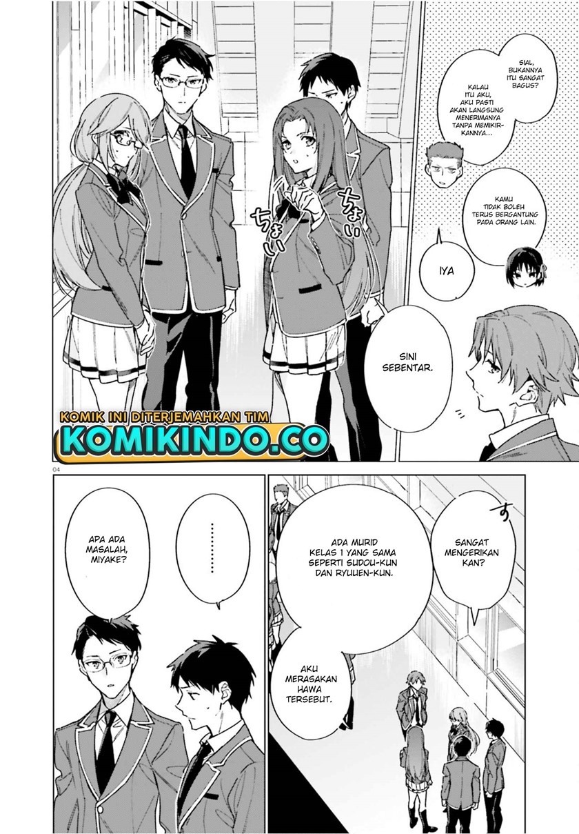 Youkoso Jitsuryoku Shijou Shugi no Kyoushitsu e: 2-nensei-hen Chapter 04 Bahasa Indonesia