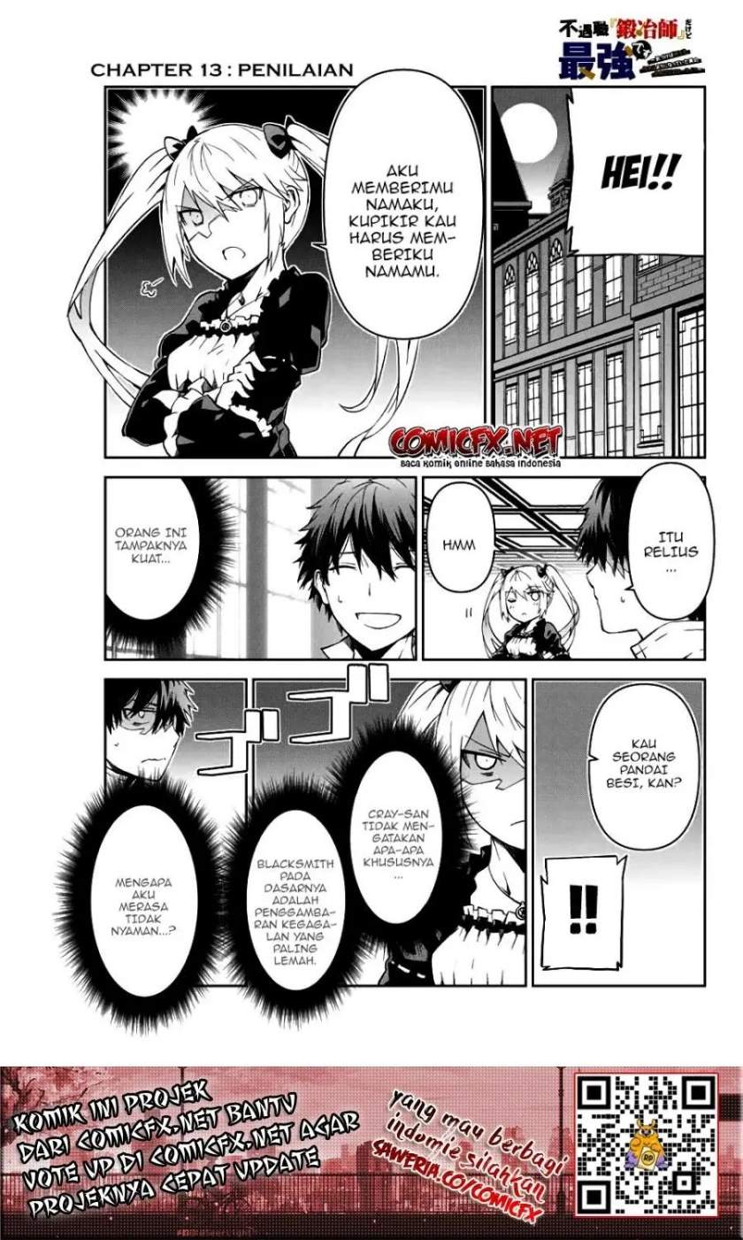 The Weakest Occupation “Blacksmith,” but It’s Actually the Strongest Chapter 13 Bahasa Indonesia