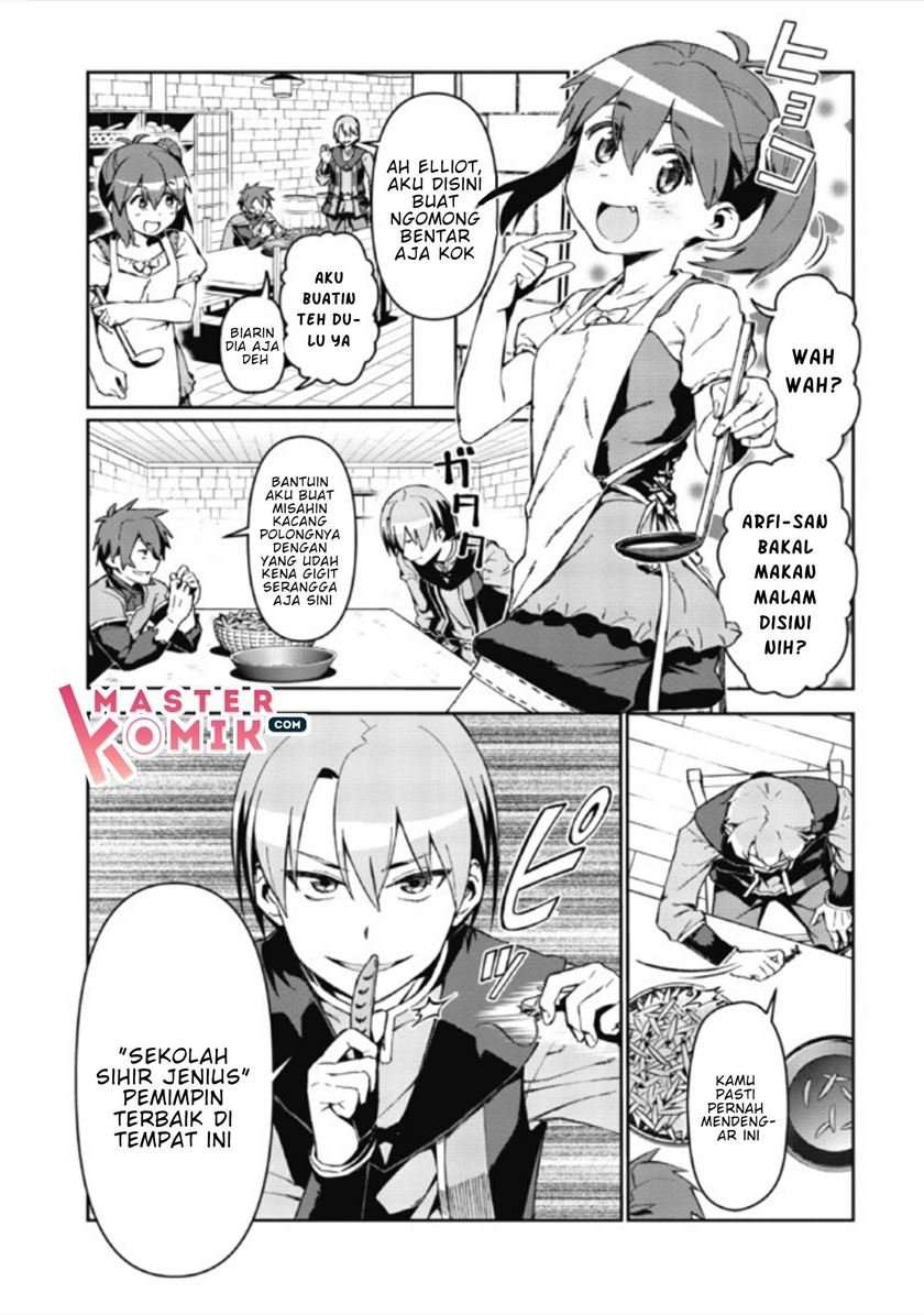 Daikenja no Manadeshi: Bougyo Mahou no Susume Chapter 01.2 Bahasa Indonesia