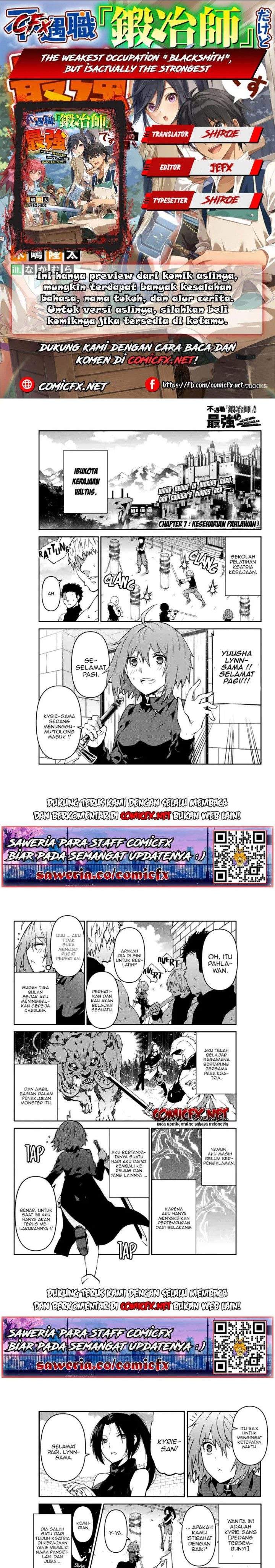 The Weakest Occupation “Blacksmith,” but It’s Actually the Strongest Chapter 07 Bahasa Indonesia