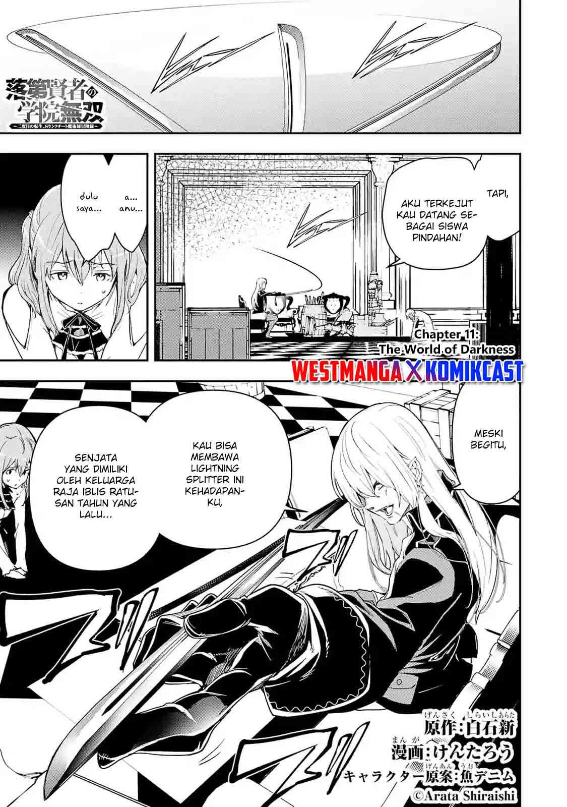 Rakudai Kenja no Gakuin Musou ~Nidome no Tensei, S-Rank Cheat Majutsushi Boukenroku~ Chapter 11 Bahasa Indonesia