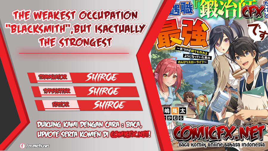 The Weakest Occupation “Blacksmith,” but It’s Actually the Strongest Chapter 30 Bahasa Indonesia