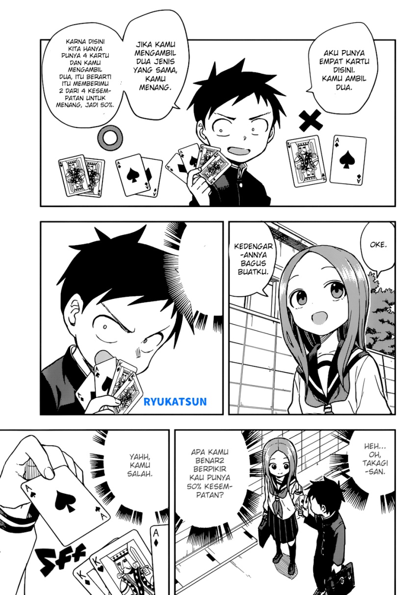 Karakai Jouzu no Takagi-san Chapter 148 Bahasa Indonesia