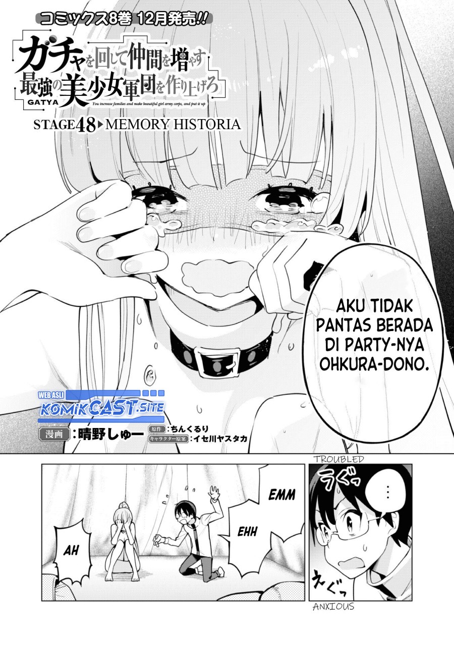 Gacha wo Mawashite Nakama wo Fuyasu Saikyou no Bishoujo Gundan wo Tsukuriagero Chapter 48 Bahasa Indonesia