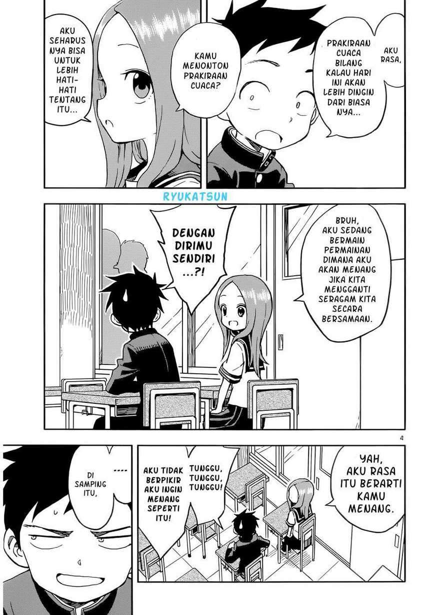 Karakai Jouzu no Takagi-san Chapter 95 Bahasa Indonesia