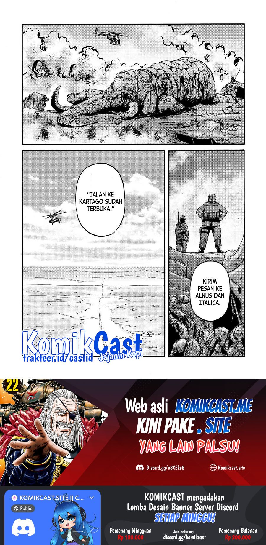 Gate – Jietai Kare no Chi nite, Kaku Tatakeri Chapter 119 Bahasa Indonesia