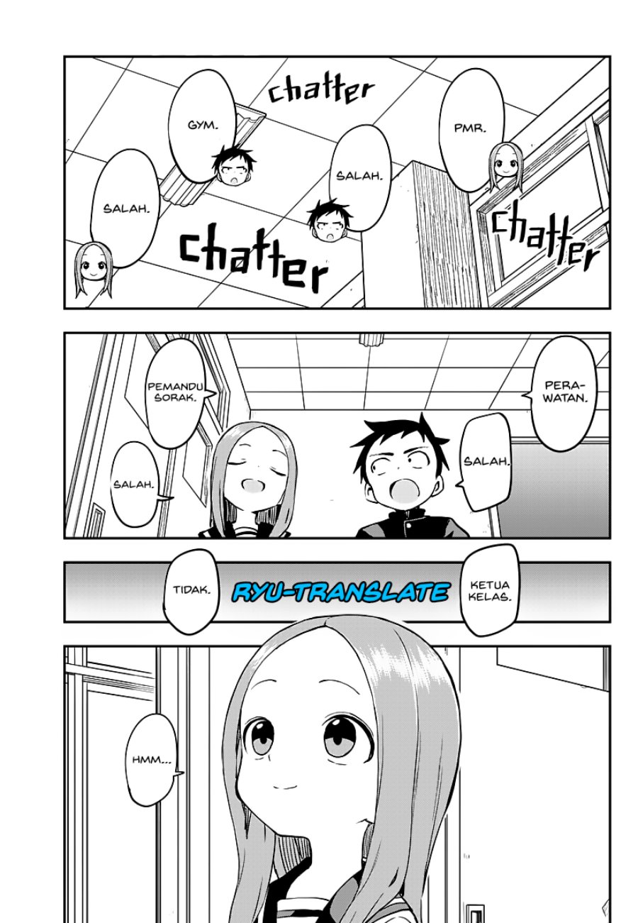 Karakai Jouzu no Takagi-san Chapter 166 Bahasa Indonesia