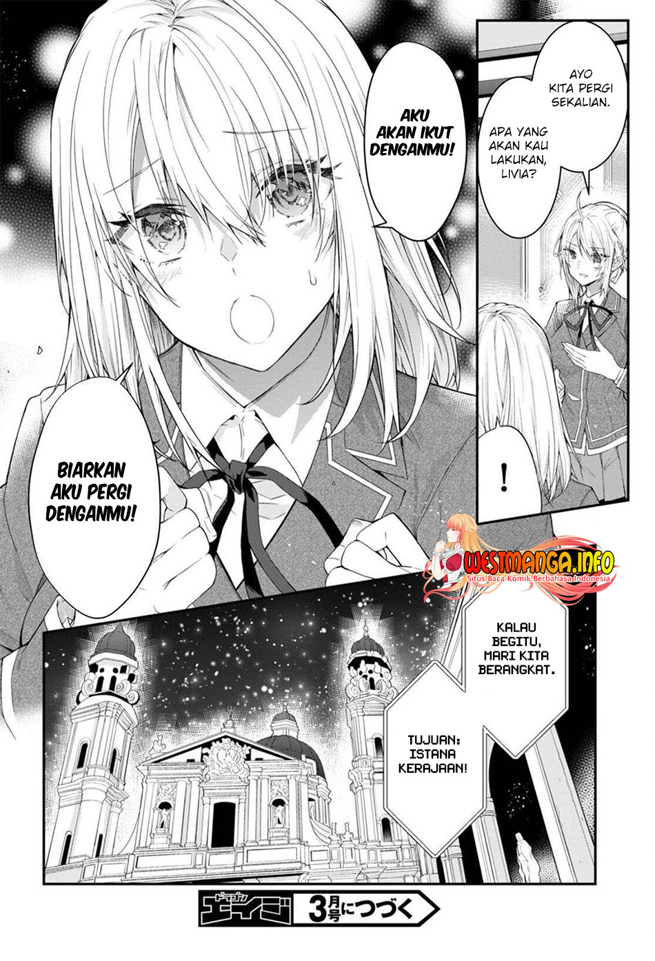 Otome Game Sekai wa Mob ni Kibishii Sekai Desu Chapter 50 Bahasa Indonesia