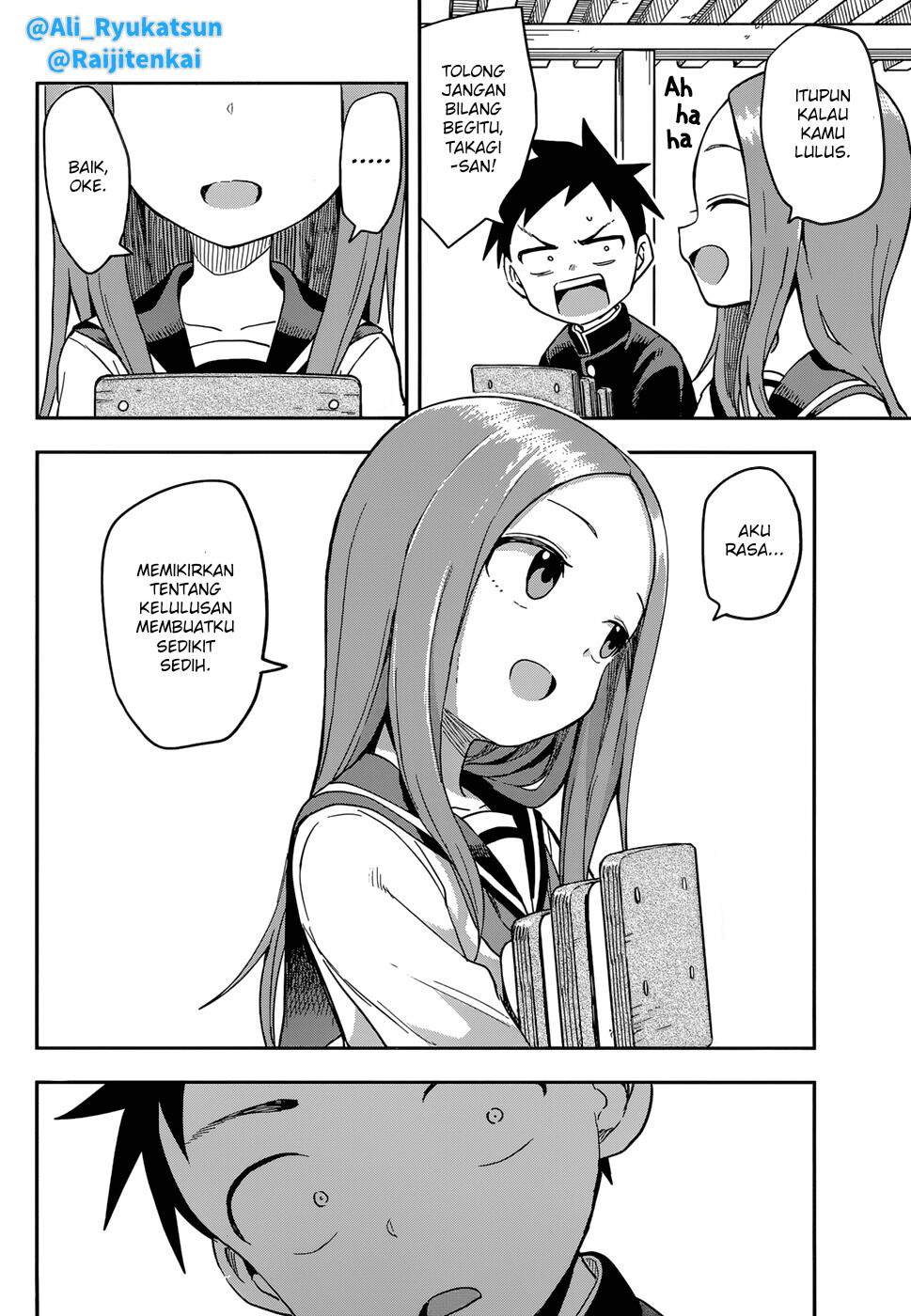 Karakai Jouzu no Takagi-san Chapter 142 Bahasa Indonesia