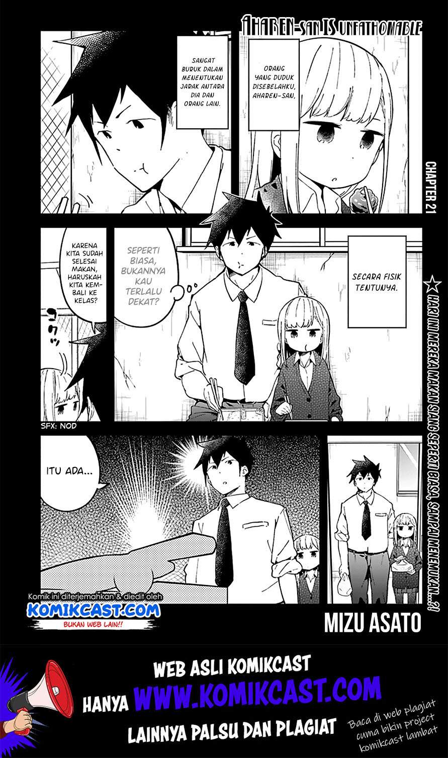 Aharen-san wa Hakarenai Chapter 21 Bahasa Indonesia