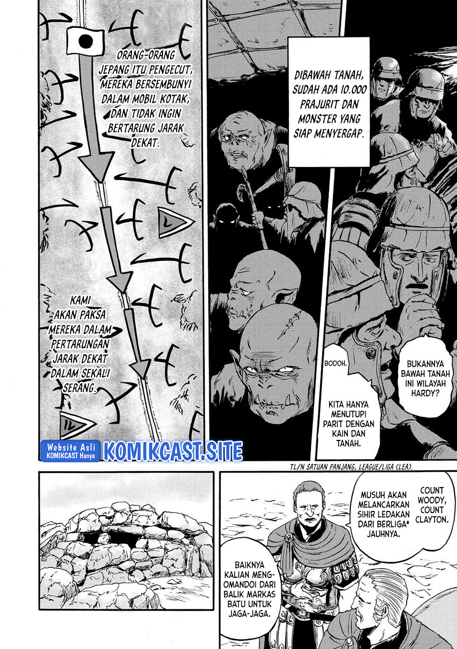 Gate – Jietai Kare no Chi nite, Kaku Tatakeri Chapter 119 Bahasa Indonesia