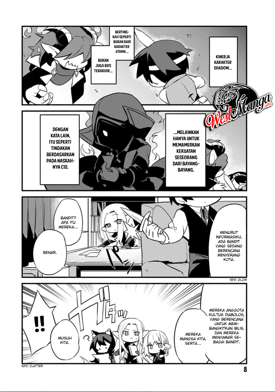 Kage no Jitsuryokusha ni Naritakute! Shadow Gaiden Chapter 01 Bahasa Indonesia
