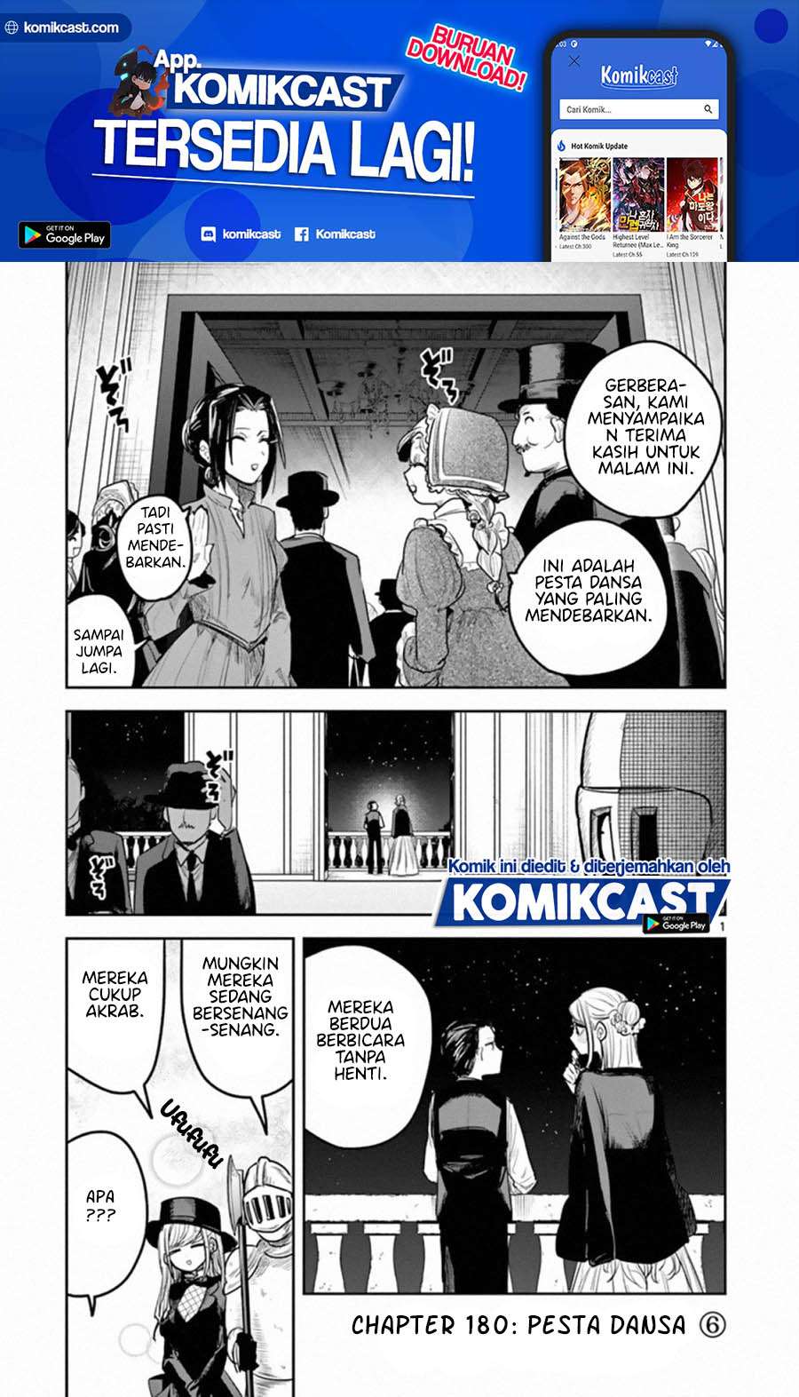 The Duke of Death and his Black Maid Chapter 180 Bahasa Indonesia