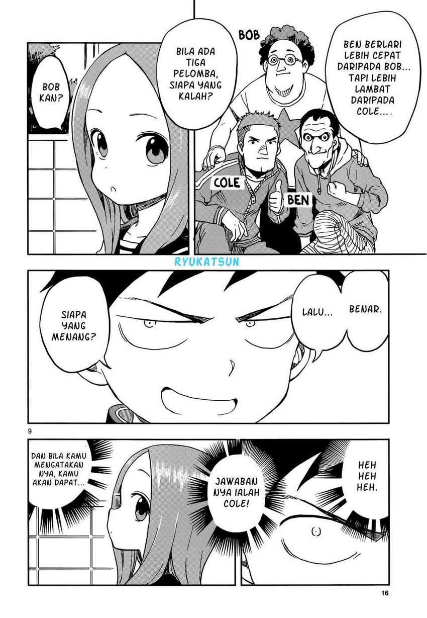 Karakai Jouzu no Takagi-san Chapter 95 Bahasa Indonesia