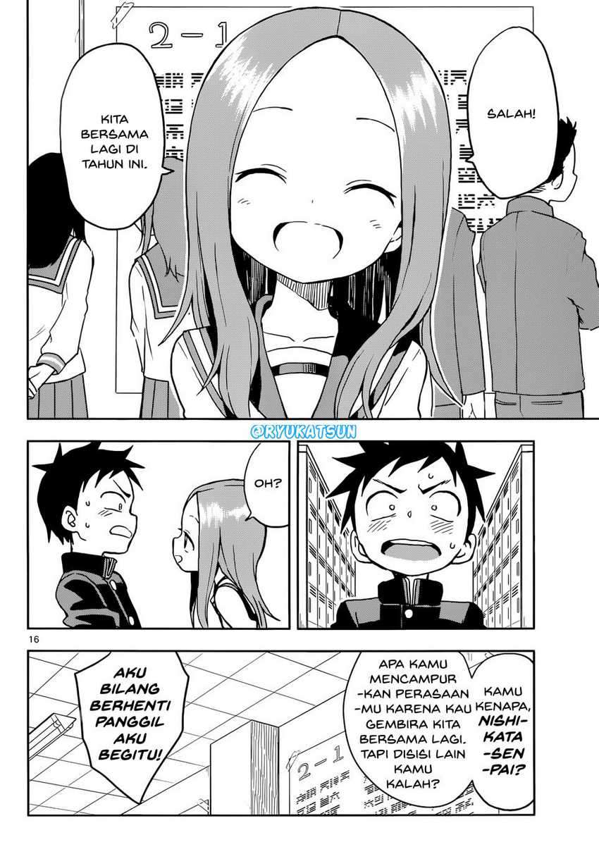 Karakai Jouzu no Takagi-san Chapter 107 Bahasa Indonesia