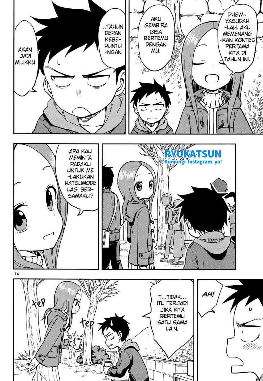 Karakai Jouzu no Takagi-san Chapter 116 Bahasa Indonesia