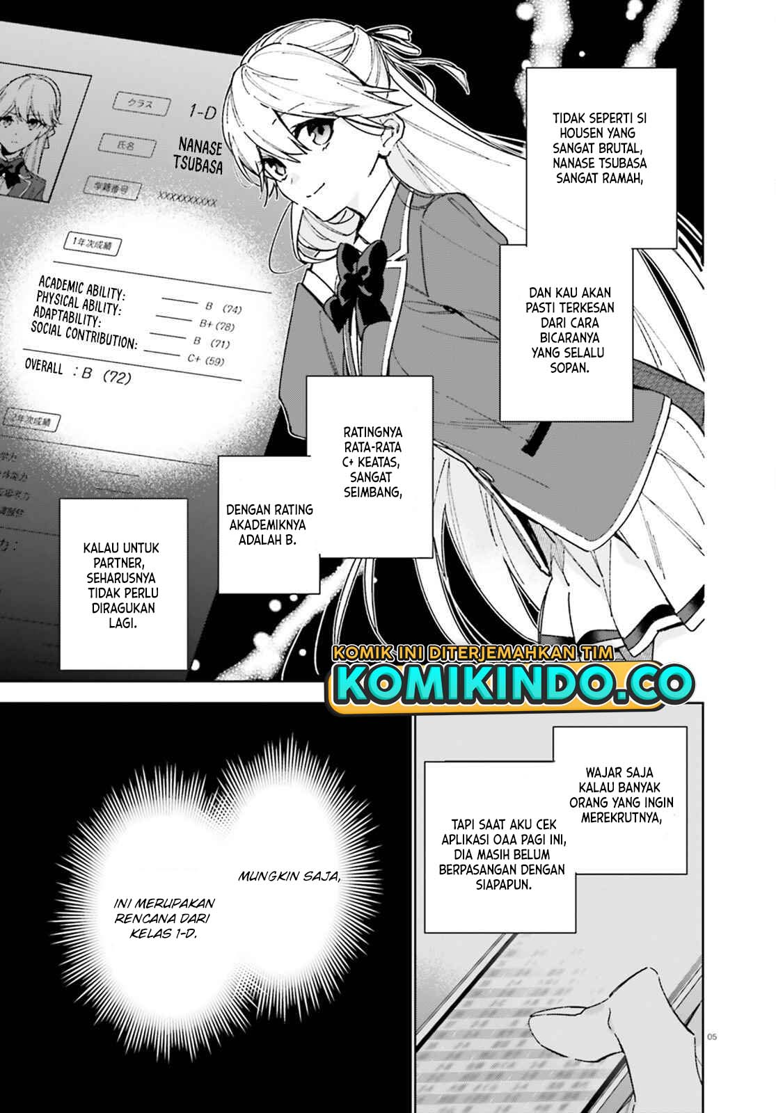 Youkoso Jitsuryoku Shijou Shugi no Kyoushitsu e: 2-nensei-hen Chapter 06 Bahasa Indonesia