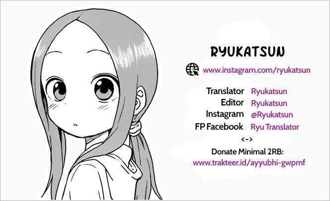 Karakai Jouzu no Takagi-san Chapter 110 Bahasa Indonesia