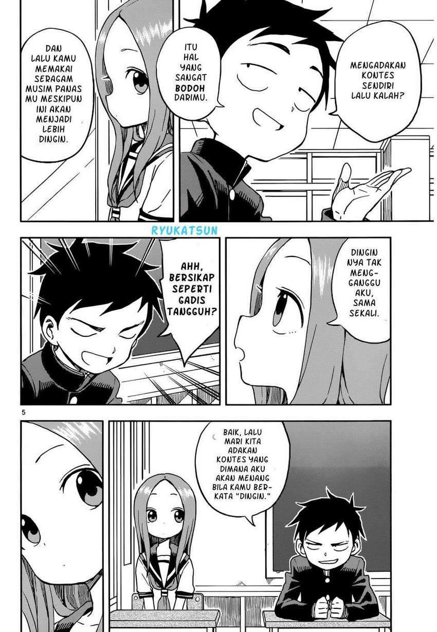 Karakai Jouzu no Takagi-san Chapter 95 Bahasa Indonesia