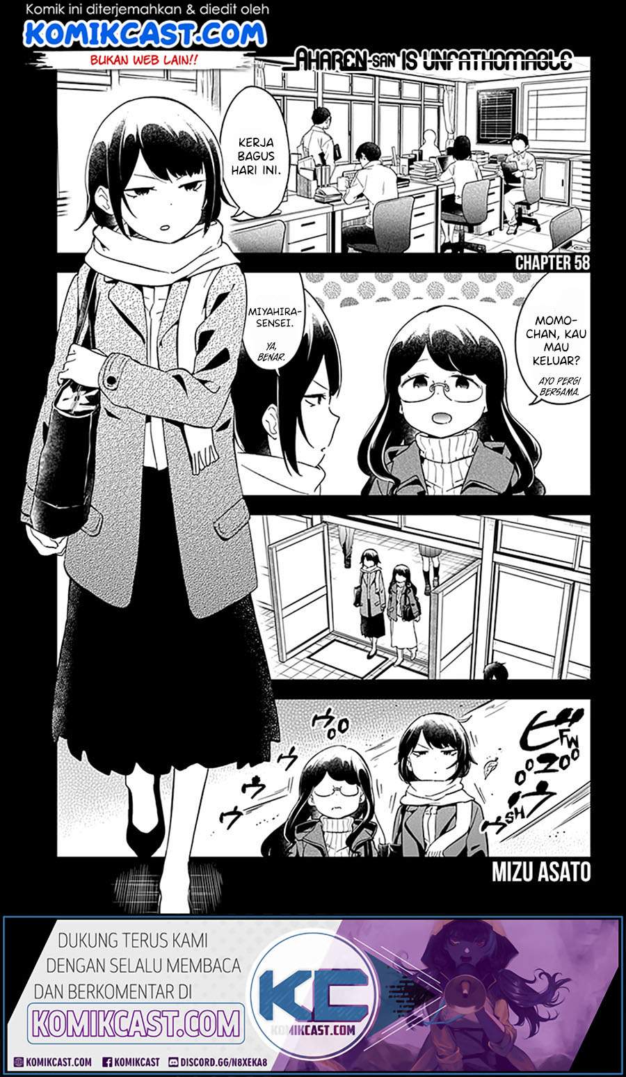 Aharen-san wa Hakarenai Chapter 58 Bahasa Indonesia