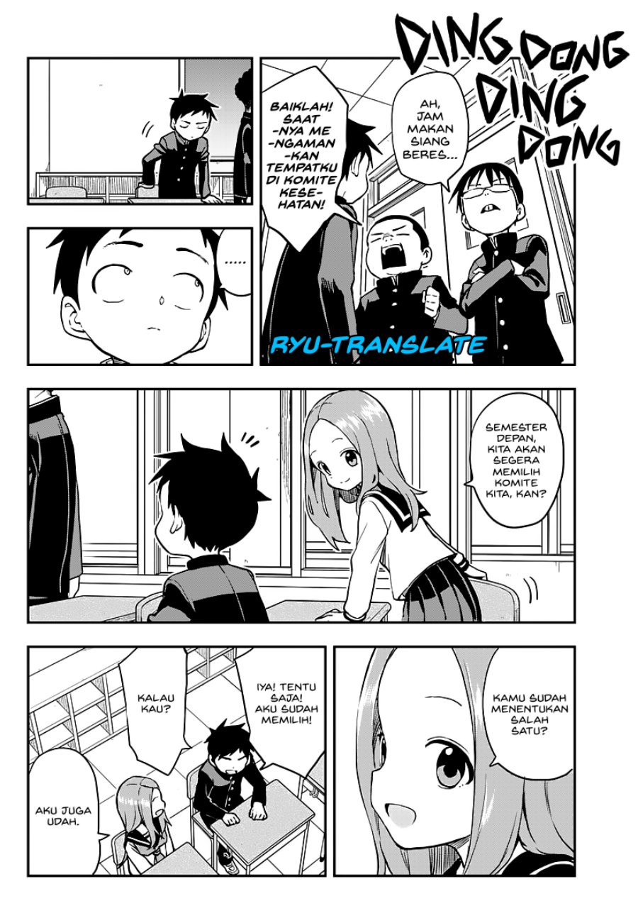 Karakai Jouzu no Takagi-san Chapter 166 Bahasa Indonesia