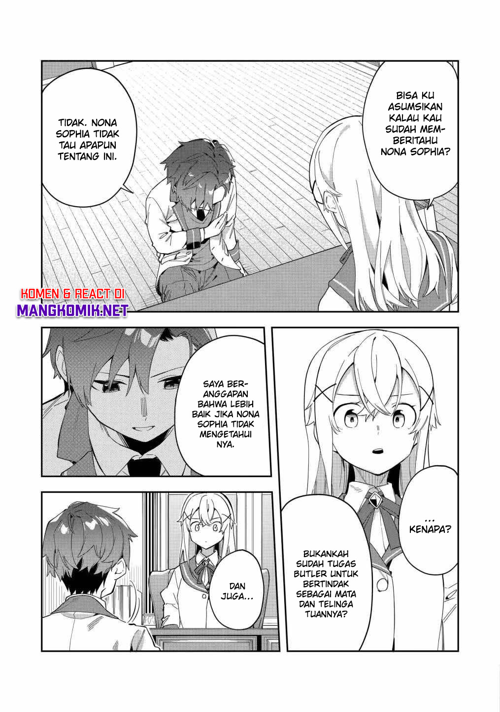 Akuyaku Reijou no Shitsuji-sama: Hametsu Flag wa Ore ga Tsubusasete Itadakimasu Chapter 25.1 Bahasa Indonesia