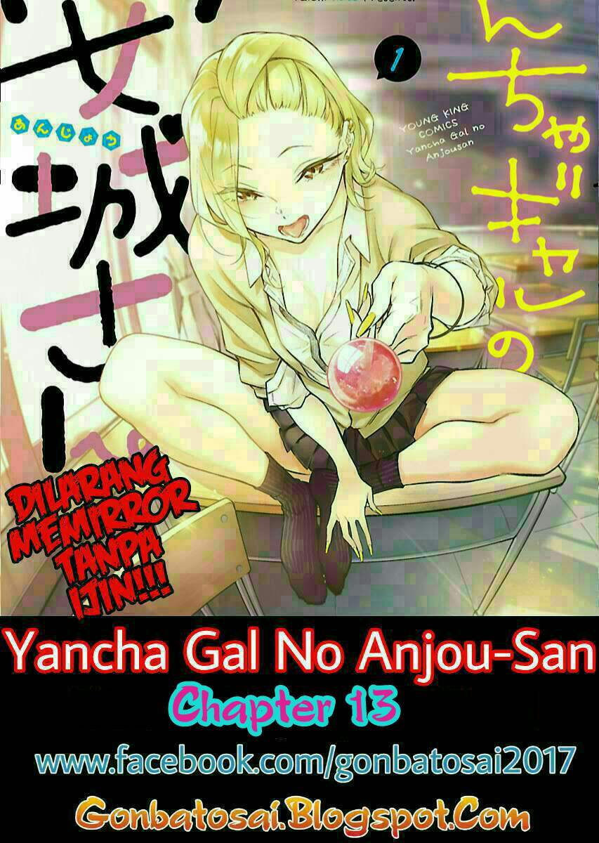 Yancha Gal no Anjou-san Chapter 13 Bahasa Indonesia