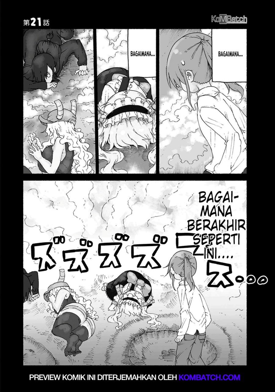 Kobayashi-san Chi no Maid Dragon Chapter 21 Bahasa Indonesia