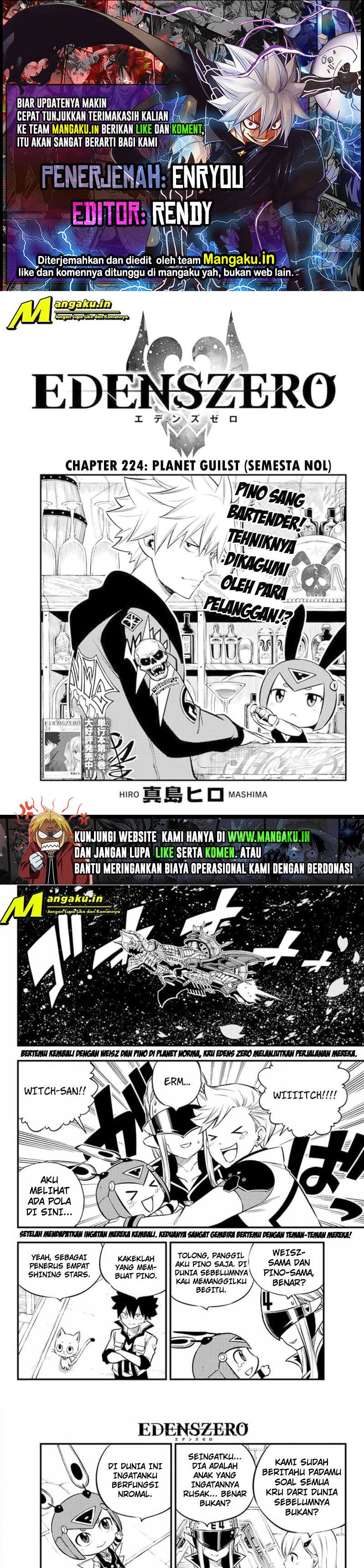 Eden’s Zero Chapter 224 Bahasa Indonesia