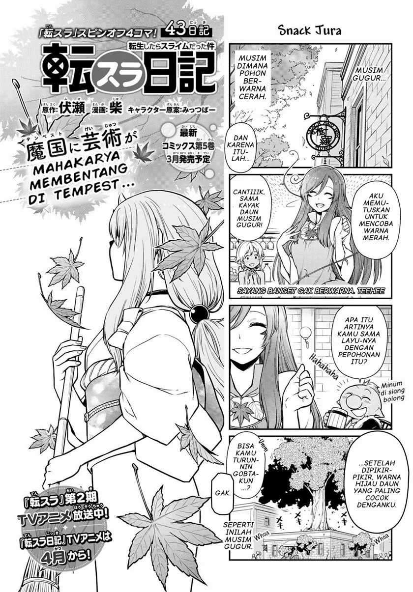 Tensura Nikki Tensei Shitara Slime Datta Ken Chapter 43 Bahasa Indonesia