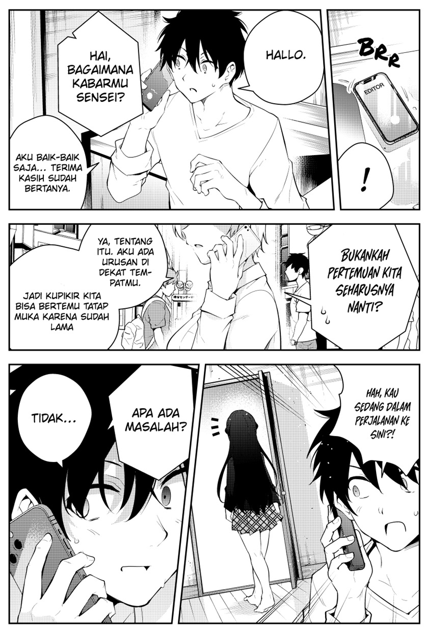 Mishiranu Joshikousei ni Kankensareta Mangaka no Hanashi Chapter 40 Bahasa Indonesia