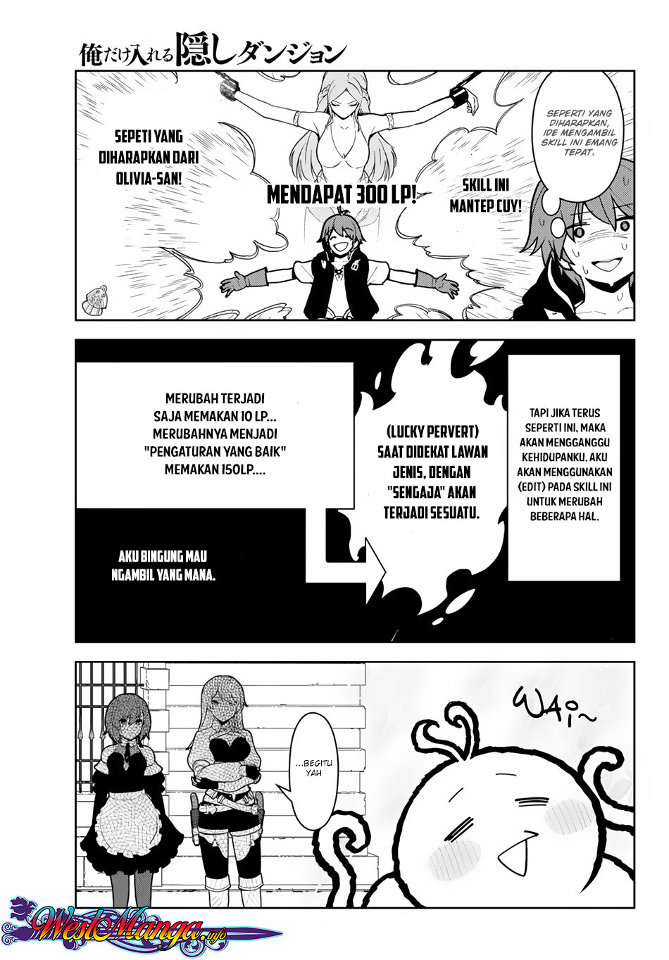 Ore dake Haireru Kakushi Dungeon: Kossori Kitaete Sekai Saikyou Chapter 10 Bahasa Indonesia