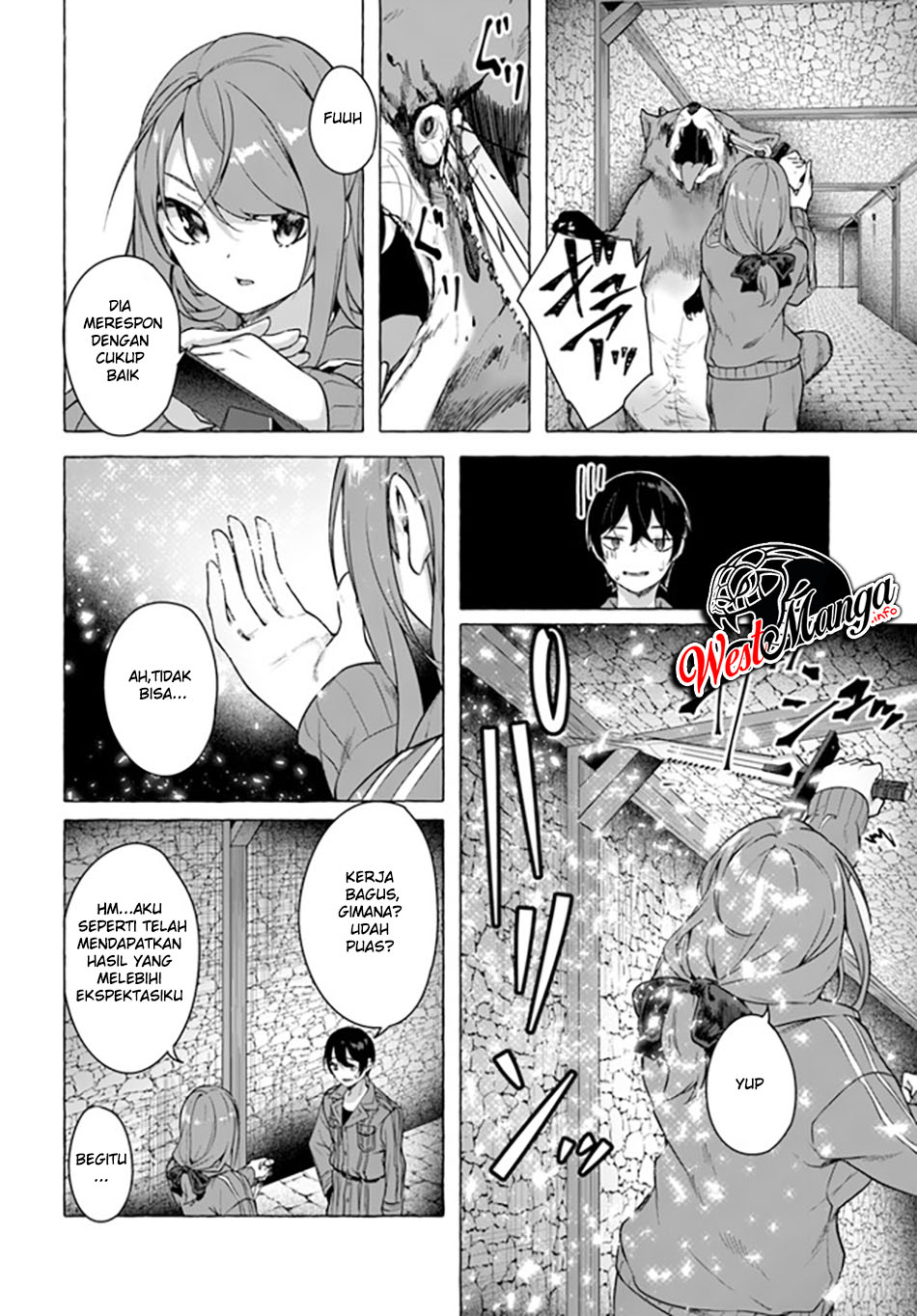 Sekkusu and danjon! ~ Wagaya no chika ni, H kaisū = reberu no danjon ga shutsugen shita?! Chapter 19 Bahasa Indonesia