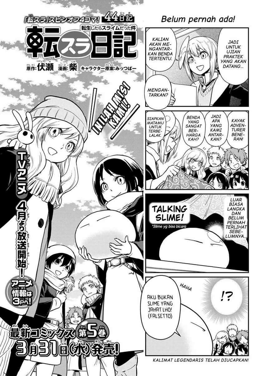 Tensura Nikki Tensei Shitara Slime Datta Ken Chapter 44 Bahasa Indonesia