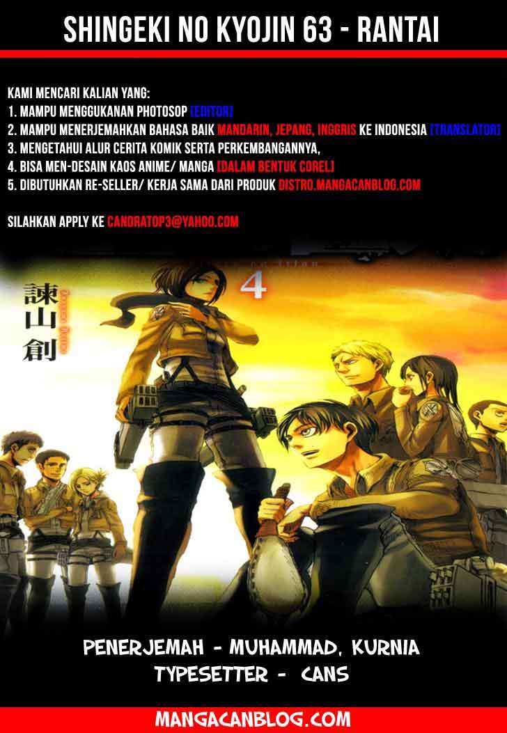 Shingeki no Kyojin Chapter 63 Bahasa Indonesia