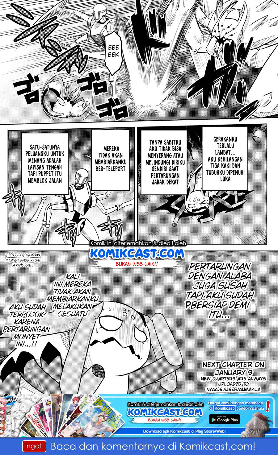Kumo Desu ga, Nani ka? Chapter 40.2 Bahasa Indonesia