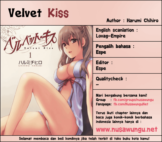 Velvet Kiss Chapter 2 Bahasa Indonesia