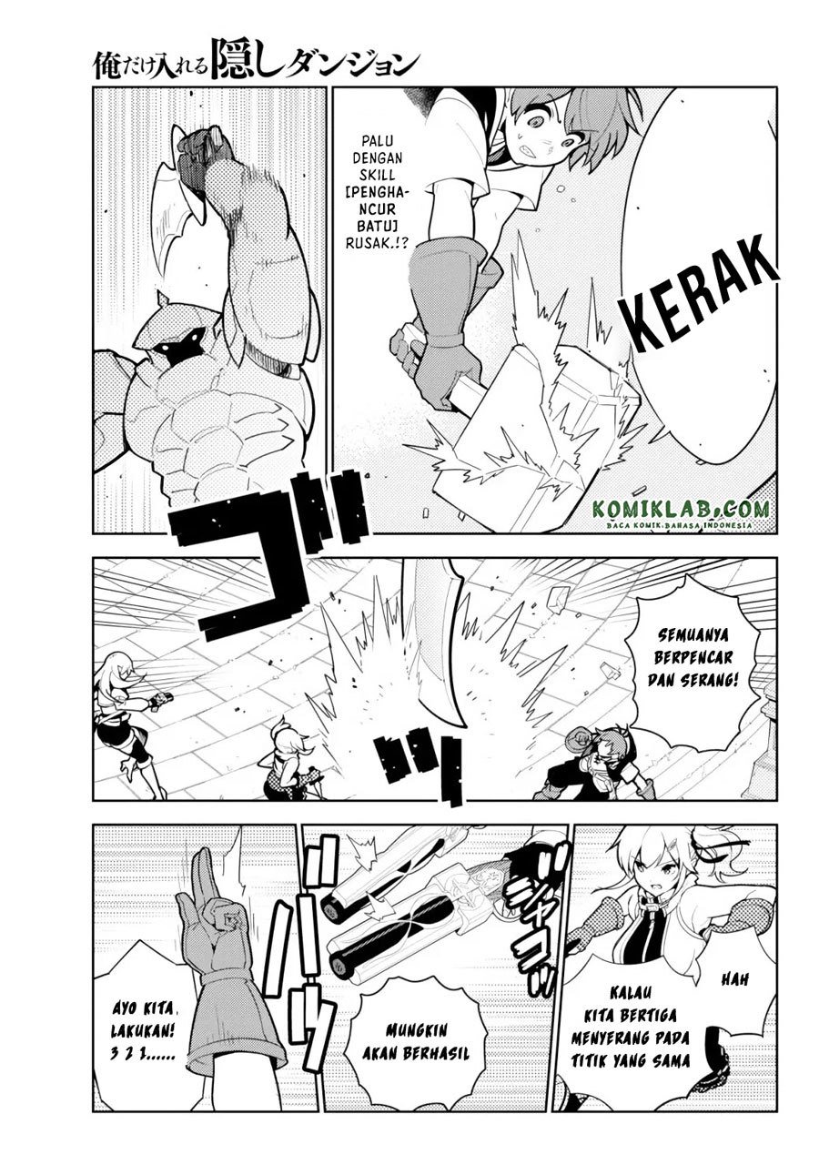 Ore dake Haireru Kakushi Dungeon: Kossori Kitaete Sekai Saikyou Chapter 53 Bahasa Indonesia
