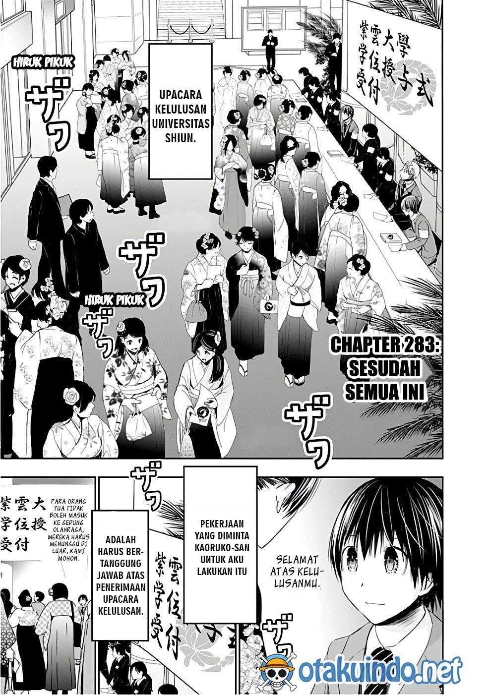 Minamoto-kun Monogatari Chapter 283 Bahasa Indonesia