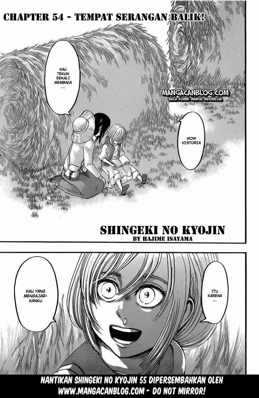 Shingeki no Kyojin Chapter 54 Bahasa Indonesia