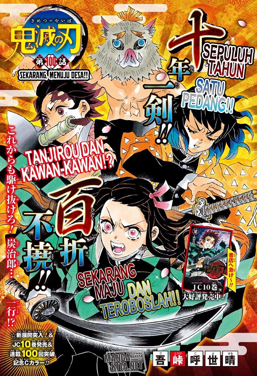 Kimetsu no Yaiba Chapter 100 Bahasa Indonesia